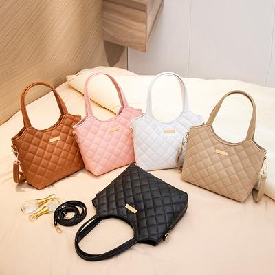Women's Bag Trendy and Simple Diamond Embroidered Sequined Decoration Crossbody Tote Bag Handbag