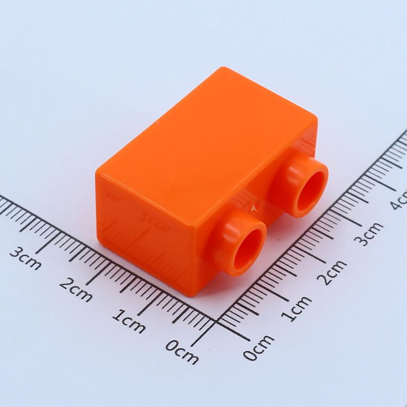 4 pezzi Mattoncini da Costruzione Grandi Fai da te 1x2 Mattoncini Grande Dimensione Accessori Assemblati Pezzi all'Ingrosso Giocattolo Educativo per Bambini