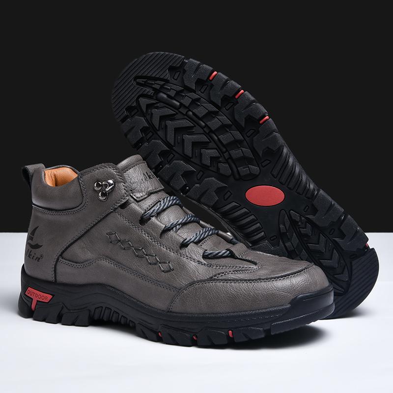TUINANLE Handmade Leather Men Boots Outdoor Design Sneakers Man Breathable Casual Shoes Men Ankle Boots Fall Plus Size