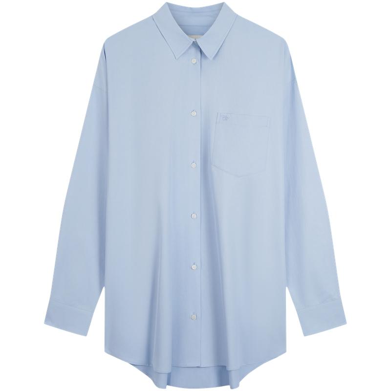 

Calvin Klein Ck High-End Ready-To-Wear Resort Style Floral Embroidery Loose Shirt Women shirts 44B152G S