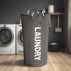 1PC oversized laundry basket with soft padded handle - collapsible, large collapsible laundry basket