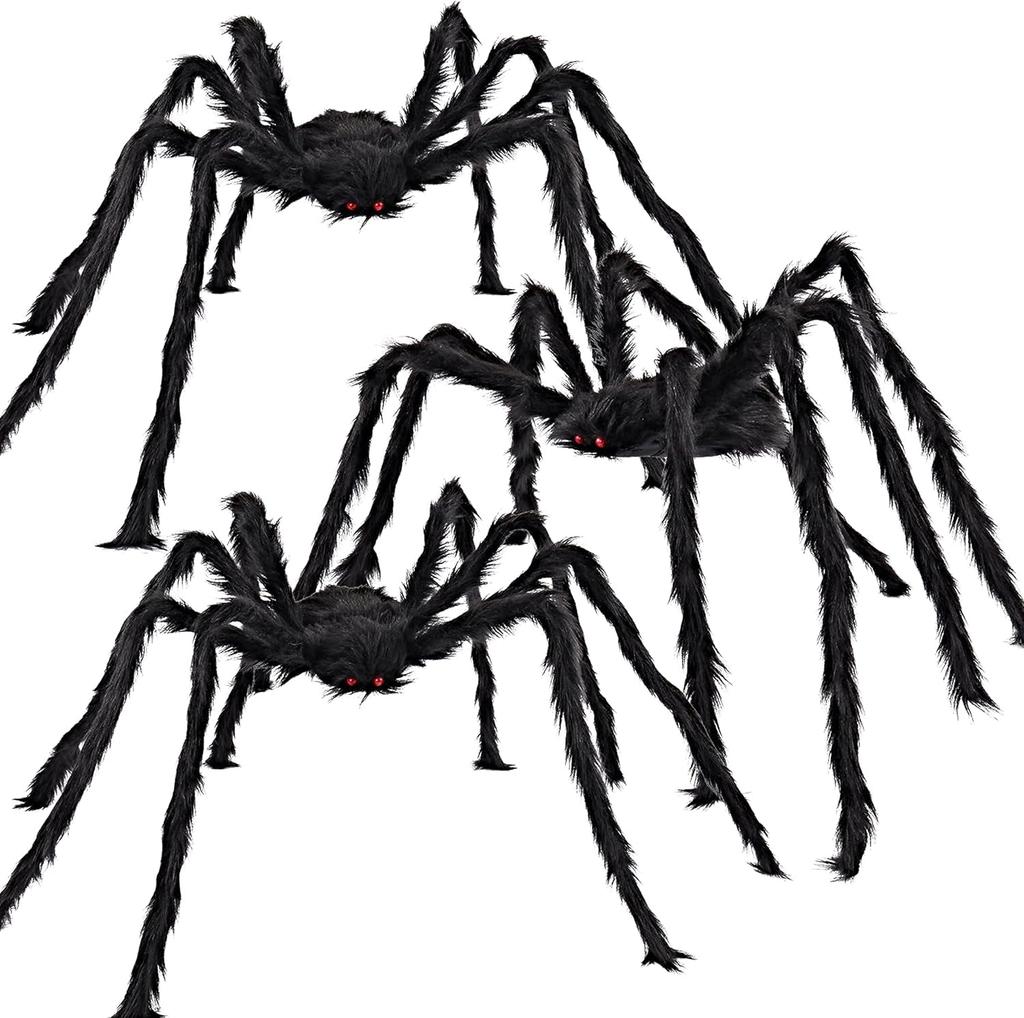 Joyfy Pack Giant Spider Halloween Decorations Scary Outdoor Party Yard FT 3 5 Entertaining Play Safe Fun Kid Friendly