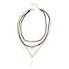 Sweater Accessories Necklace European and American Jewelry Women's Multi-layer Geometric Alloy Exaggerated Design Autumn and Winter Collarbone Chain