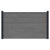 WPC and Aluminum Fence Panel Grey