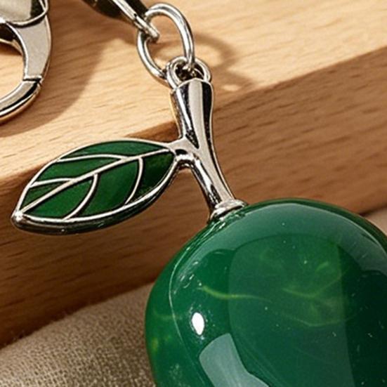 Schlüsselanhänger Anhänger Zinklegierung Mango Form Schlüsselkette mit Karabinerverschluss Einfach aufzuhängen Schlüsselhalter Rucksack Auto Zubehör