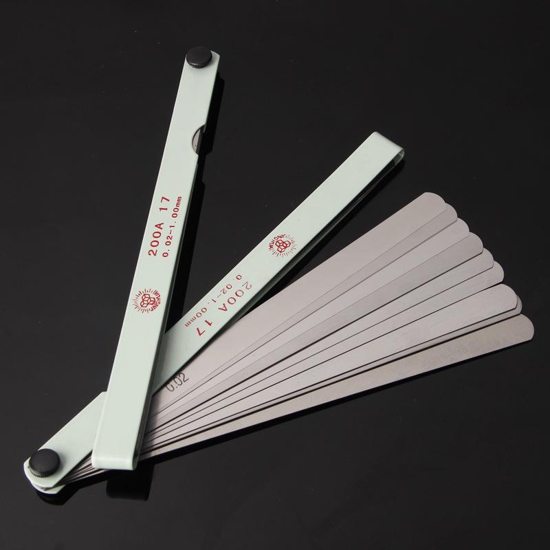 Jinghua Feeler Gauge, 100x14/100x17 mm, Single Piece Thickness Gauge