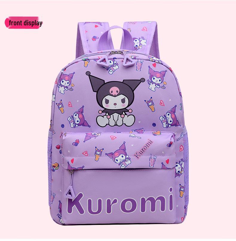 Rucsac ușor pentru fete drăguțe Kuromi pentru elevii de grădiniță și școală elementară