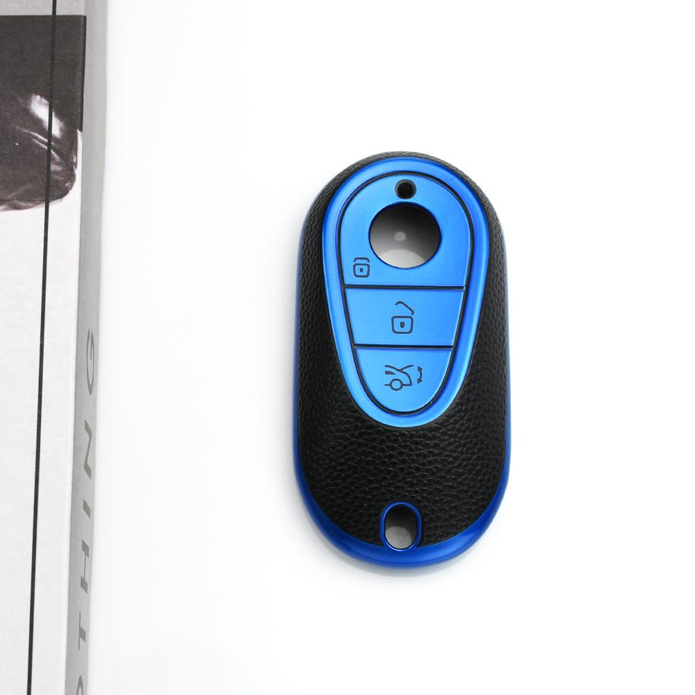 Leder TPU Zubehör Auto Hülle Schlüsselanhänger für Mercedes Benz C S Klasse W223 W206 S350 S400 S450 S500 C200 C260 Auto Schlüsselhülle Abdeckung