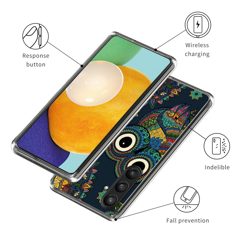 For Samsung Galaxy S24+ Shockproof Cover Soft TPU Pattern Printed Phone Case