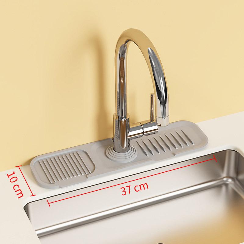 Kitchen Sink Holder Splash Guard Silicone Faucet Mat Bathroom Storage Organizer Faucet Drain Pad Sink Rack Kitchen Organizer