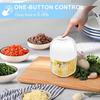Outdoor Cooking 13*8*8cm Efficient Food Chopper Compact Electric Garlic Chopper Food Processor Quick Meal Prep