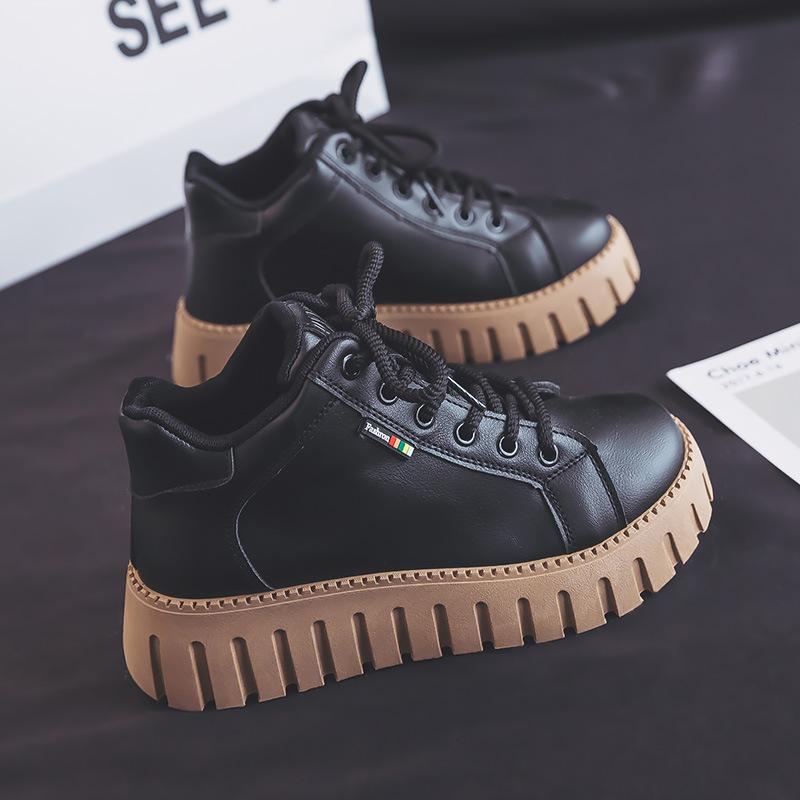 

Осенние новые белые туфли, женская верхняя одежда, мягкая подошва, удобные студенческие плоские кроссовки, дорожная обувь, кроссовки 40 чёрный