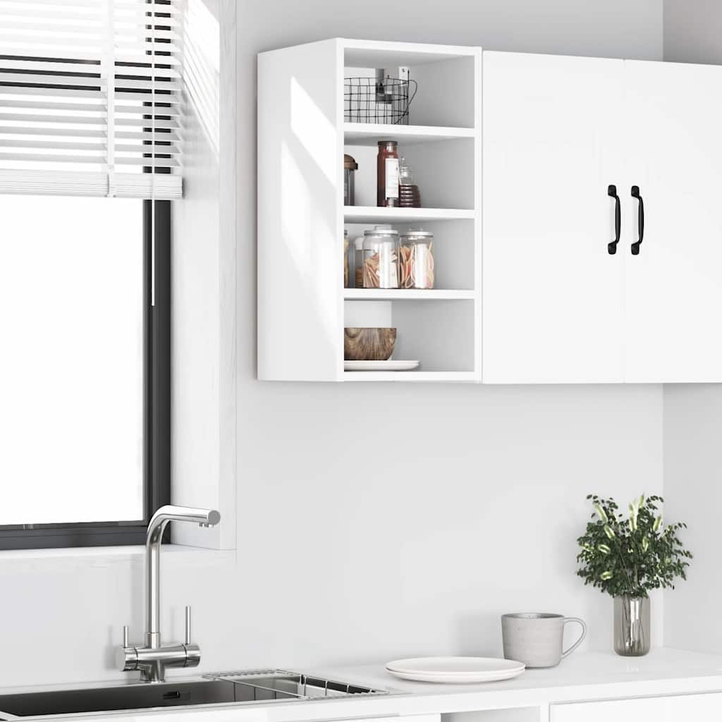 vidaXL Hängeschrank Riga Weiß 30x29,5x60 cm Holzwerkstoff