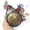 Santa Clocks Silicone Mold Flexible Clock Epoxy Resin Mold DIY Christmas Crafts Home Decoration Mold for DIY Wall Decor