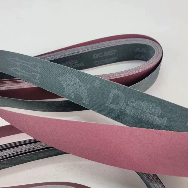 DC567 2100x50 Soft Cloth Sanding Belt for Stainless Steel and Metal Grinding