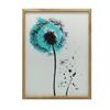 Poster Delicate Dandelion In Motion Poster Delicate Dandelion In Motion, 50X70 Cm, Light Oak Wooden Frame, Matte Paper 230 Gsm