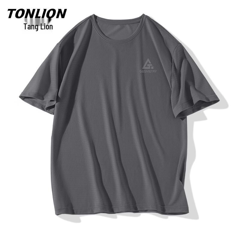 TonLion Men's Ice Silk Short Sleeve T-Shirt