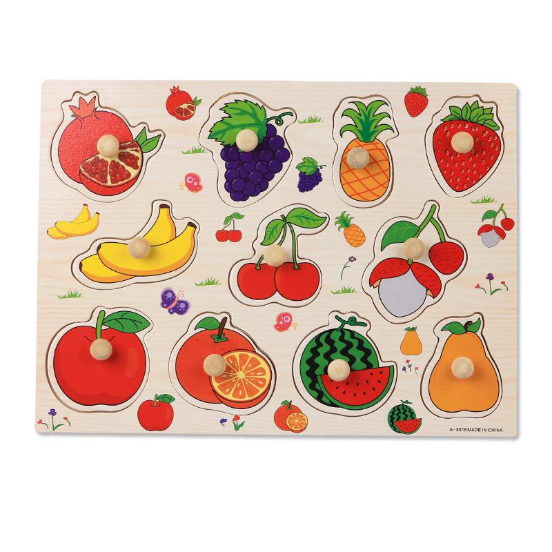 Toys Educational Toys Montessori for Baby Girls1 2 3 4Year Wooden Puzzle Carrot Harvest Toy Game Shape Sorting for Children Boys