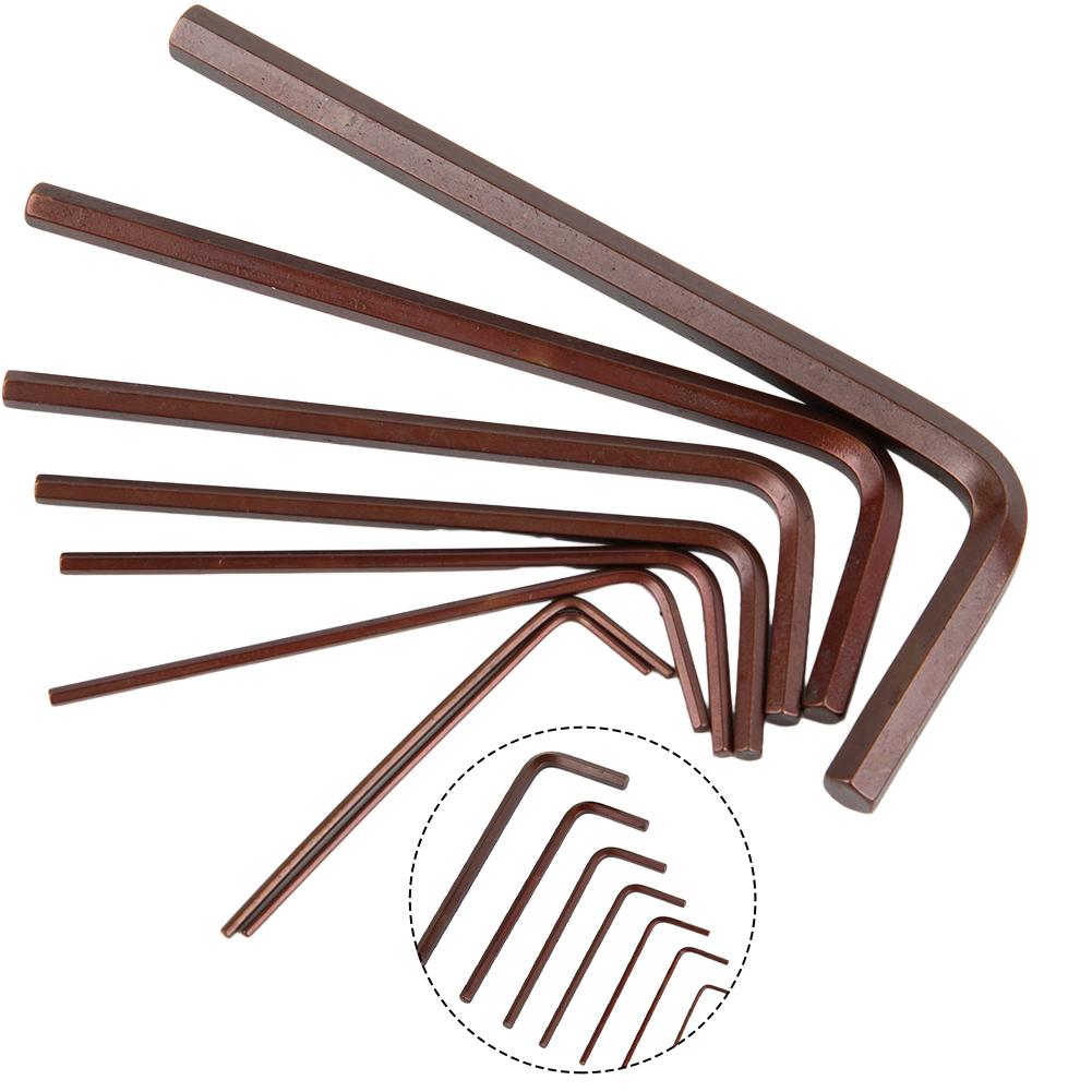 8 Stück Kleines Sechskantschlüssel-Set 0,7, 4 mm Sechskant L-Form Legierungsstahl Werkzeuge für präzise Reparatur und Montage von Kleingeräten
