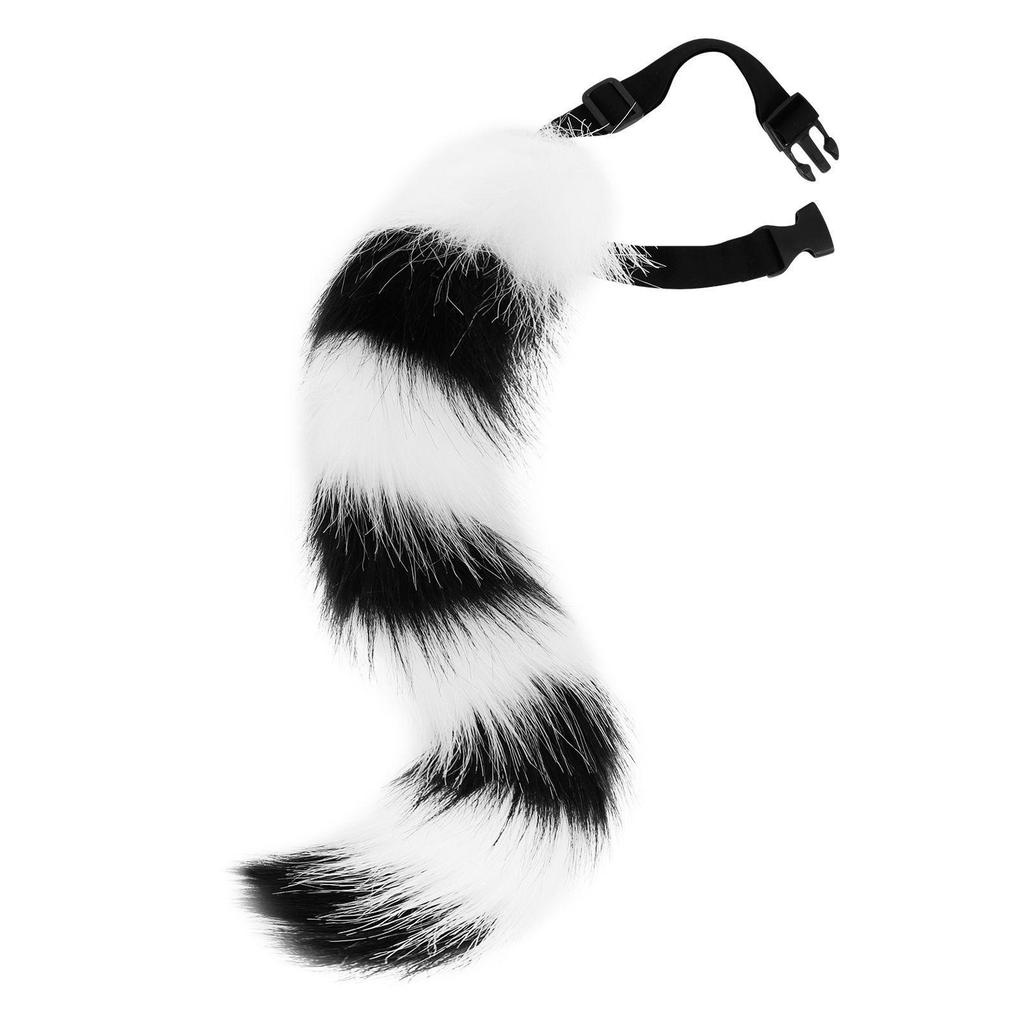 Plush Furry Animal Tail Costume Accessory for Halloween Party