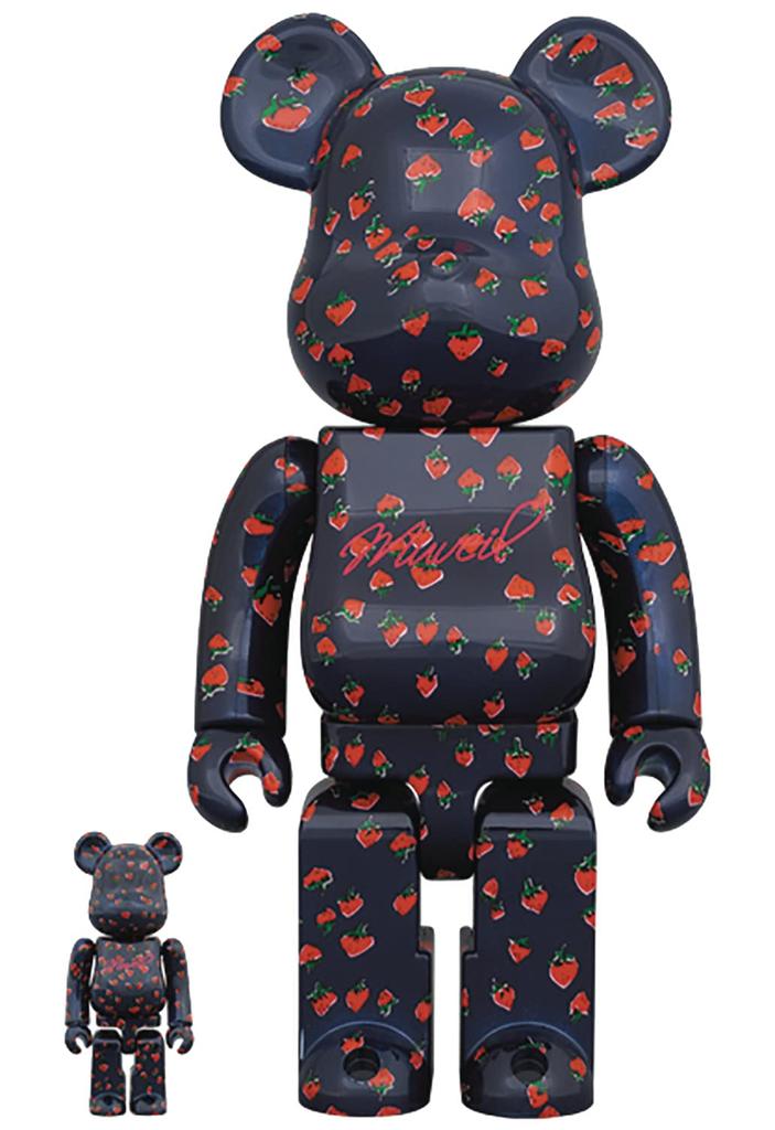 Medicom Muveil Strawberry 100% & 400% Be@rbrick 2-Pack