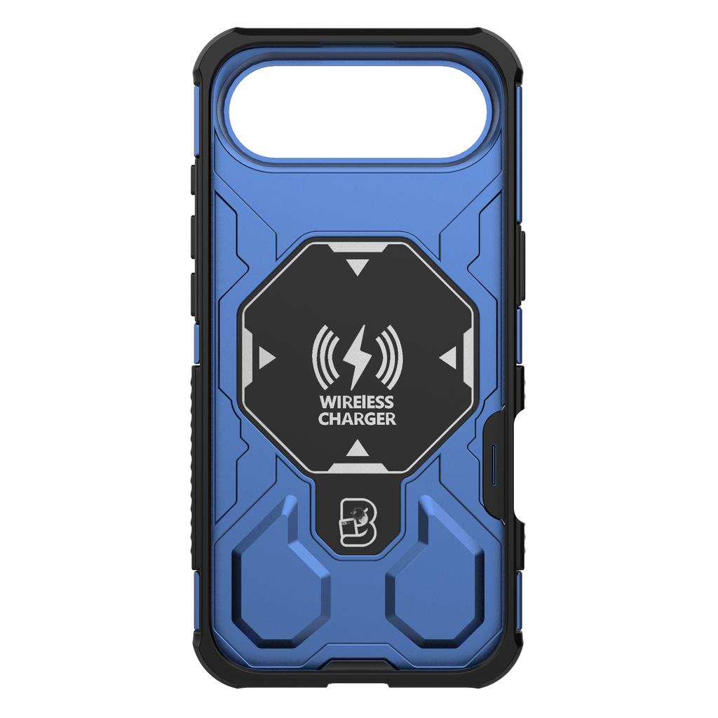 For iPhone 17 Air Magnetic Case Rotating Metal Kickstand Shockproof PC+TPU Phone Back Cover