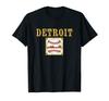 Detroit Hometown Baseball T-Shirt with Cool Tiger Orange Font Logo