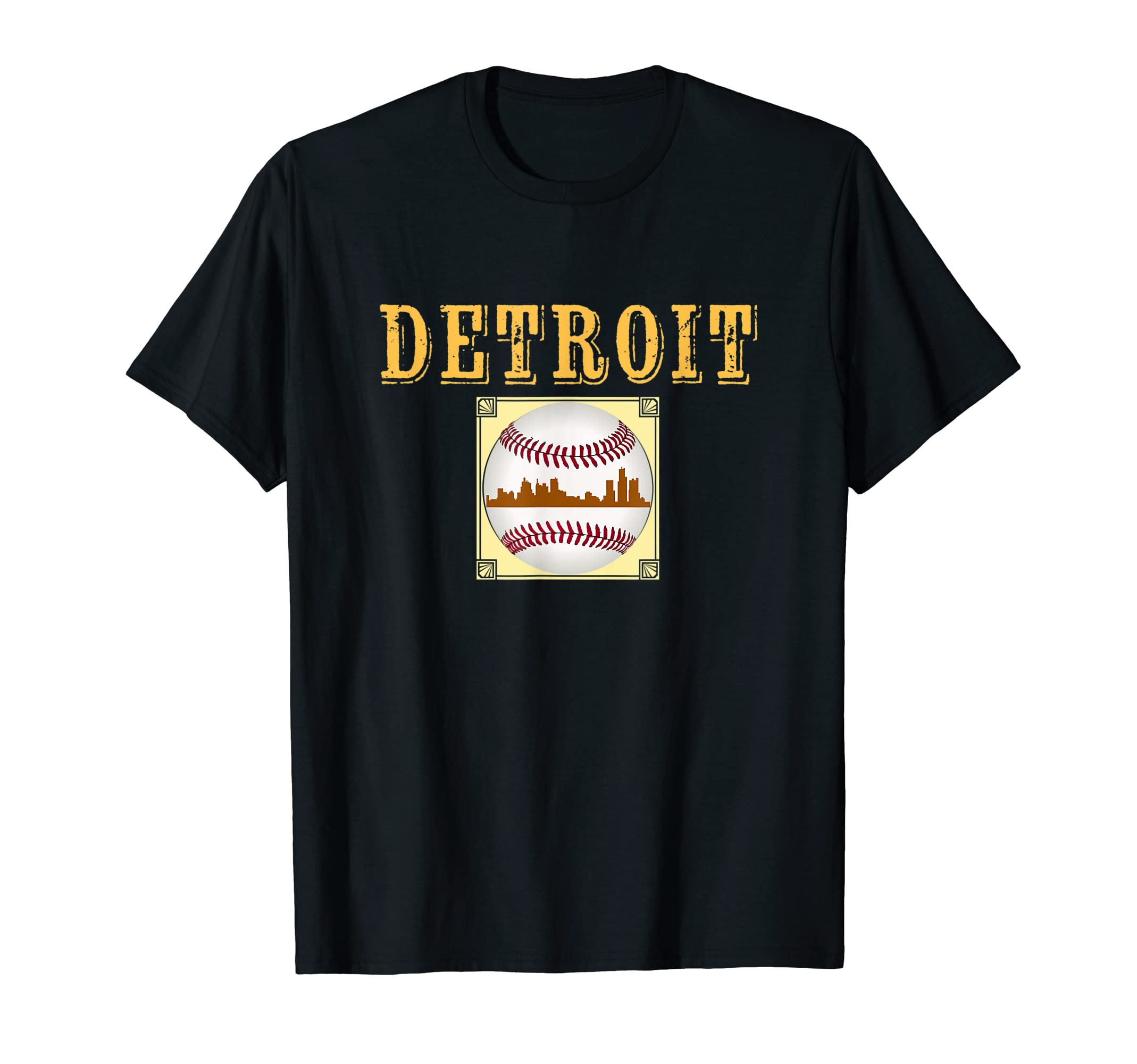 Футболка Detroit Hometown Baseball с крутым логотипом оранжевого цвета «Тигр»