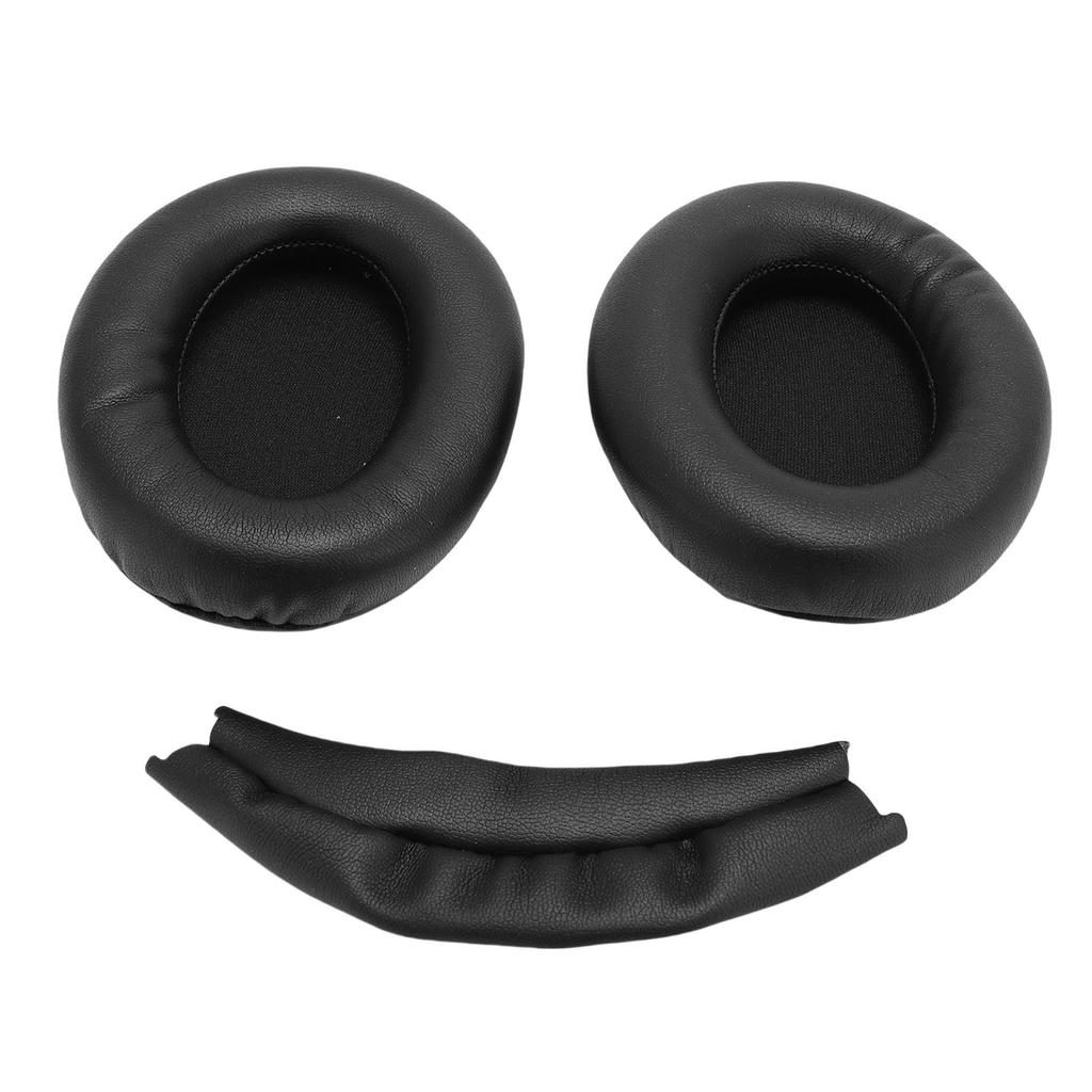 Earpads Replacement for WH 1000XM3 Headphone Protein Leather Ear Cushion and Replacement Headband Pad Kit