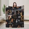 The Vampire Diaries Damon salvatore Blanket Super Warm Plush Bedding Throws For Home Decor Travel Office Flannel Bedspread Bed