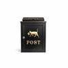 Large Weatherproof Outdoor Letterbox Aluminum Metal Post Box Decorative Mail