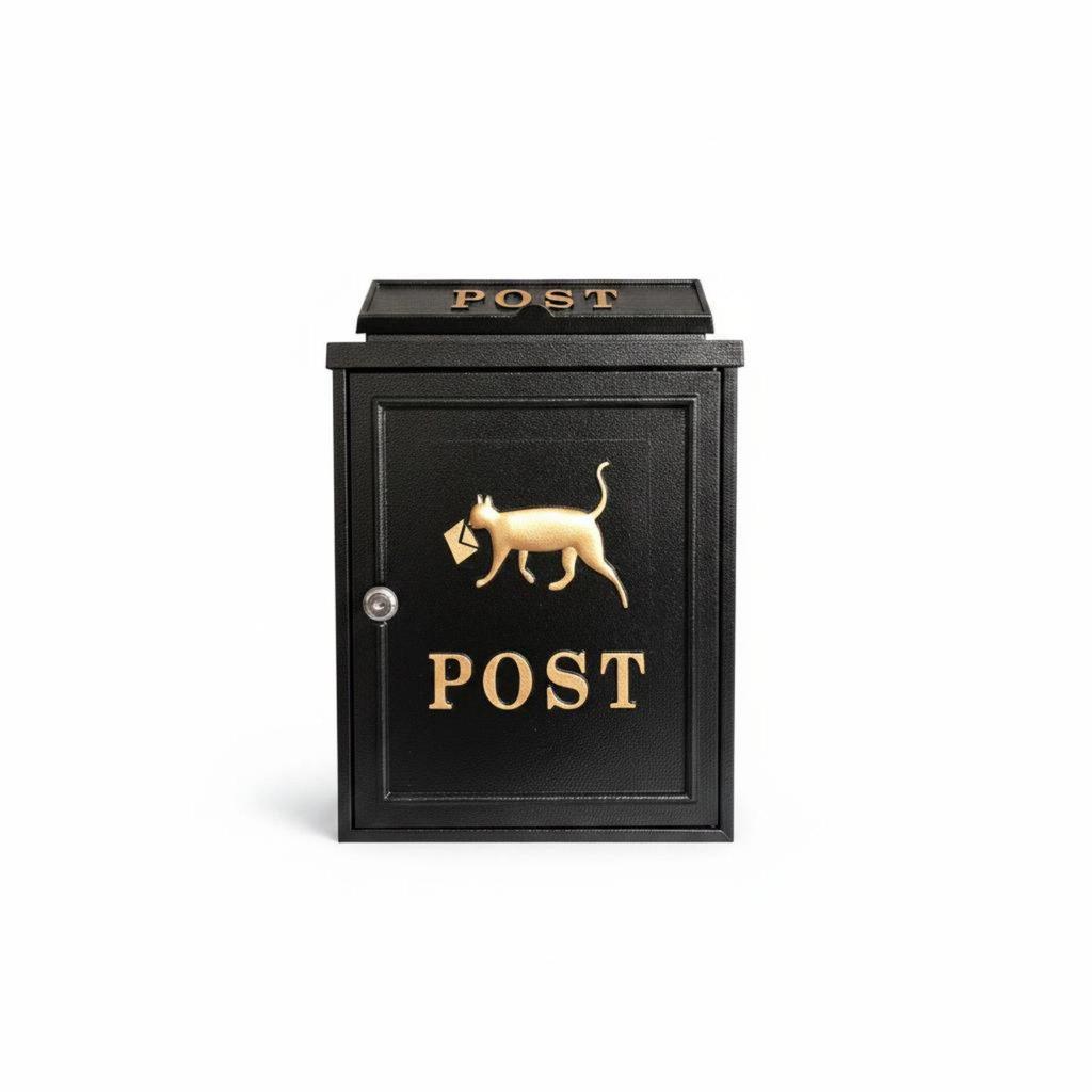 Large Weatherproof Outdoor Letterbox Aluminum Metal Post Box Decorative Mail