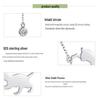 Avle Korean 925 Sterling Silver Naughty Kitten Diamond Necklace YSCN232