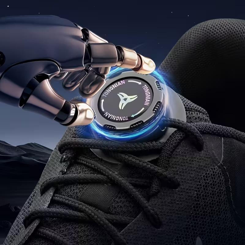 6pcs Set/1 Pair Boomerang Style No-Tie Shoe Locks, Quick-Adjust Rotating Buckles for Running/Hiking Shoes