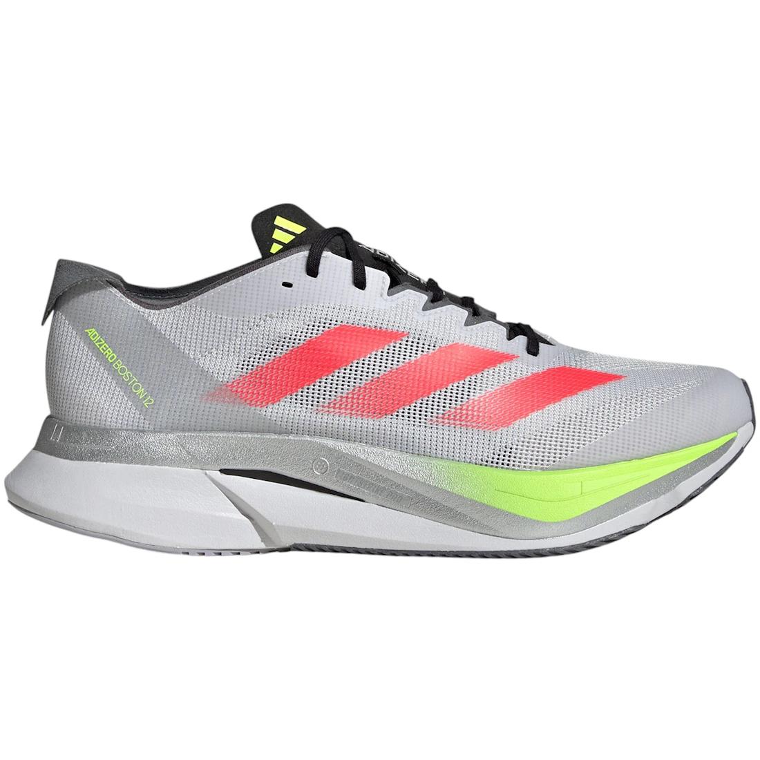 

Кроссовки adidas Adizero Boston 12 Серый Даш Ярко-красный Лимонный(JI4472) 40