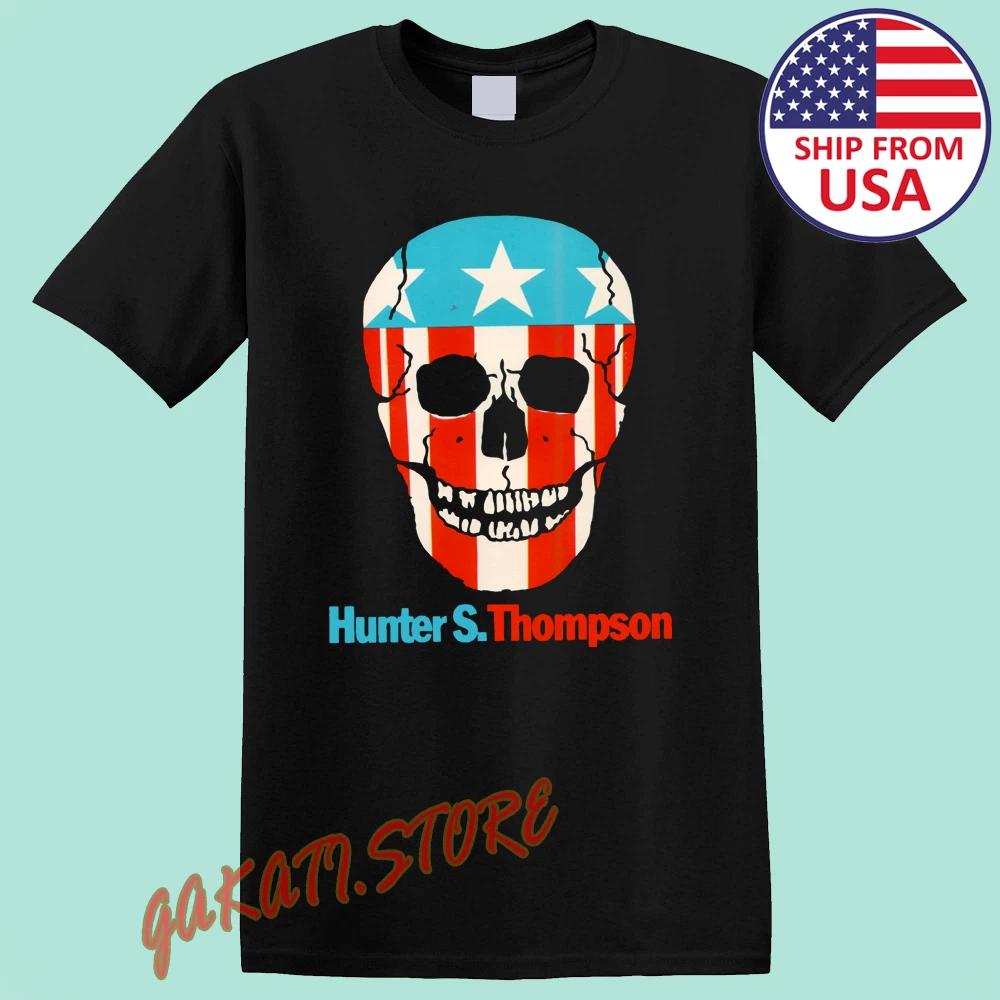 Hunter S. Thompson Skull Dr Gonzo Men s Black Size S-5XL XL