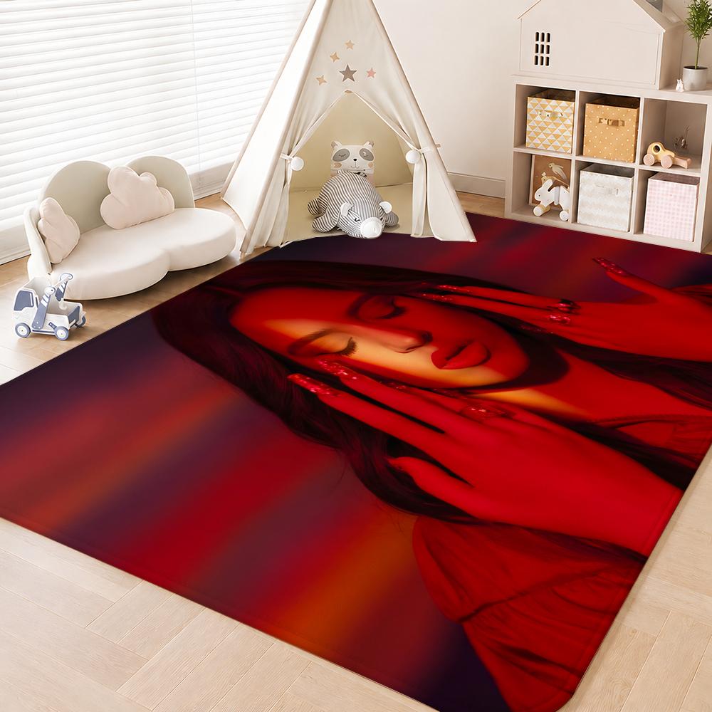 Singer Rosalia Motomami Floor Mat Floor Mat Soft Flannel Non-Slip Door  Rug for Living Room