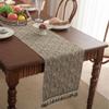 With Tassel Table Cover Jacquard Tablecloth Table Flag Table Runner Table Decor