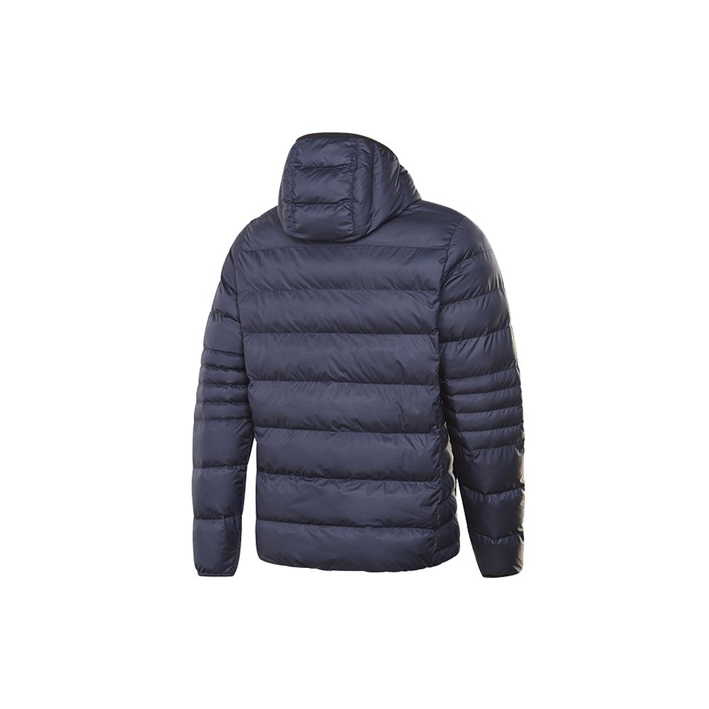 Reebok Solid Color Short Hooded Warm Sports Cotton Jacket Men Jacket Navy-Blue FU1705