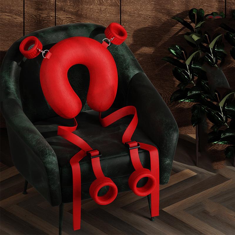 Sex Pillow Handcuff Open Leg Sex Toy Set SM Hand Restraint Cuffs Legs Split Ankle Cuffs Bondage Gear Couple Adult Games Toy