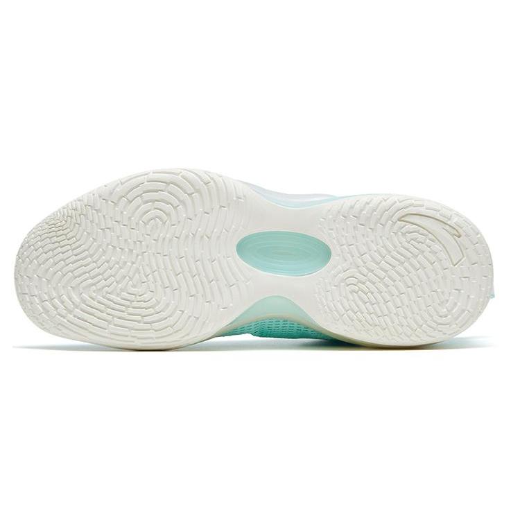 Anta Cement Bubbles 3 Fabric Slip Resistant Abrasion Resistant Low top Basketball Shoes Men's Ice Refreshing Blue 112321604-2