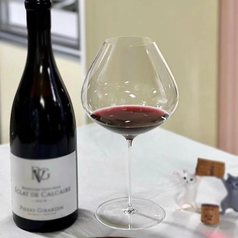 France Sydonios Style Upscale Burgundy Cup Crystal Handmade Extremely Thin Wine Glass Aroma Enlarge Goblet