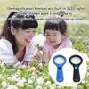 3 LED Illuminates Magnifier 10X Strength Handheld Lightweight Design For Elderly Reading Children Nature Study