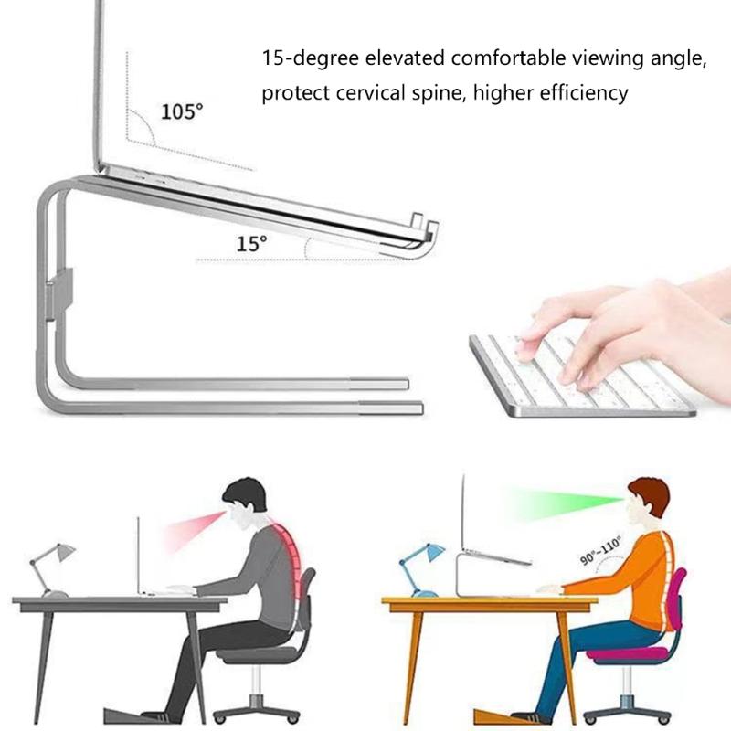 Aluminium Alloy Laptop Holder Stand Portable Foldable Desktop Bracket Support Stand For Tablet Laptop Desktop Holder