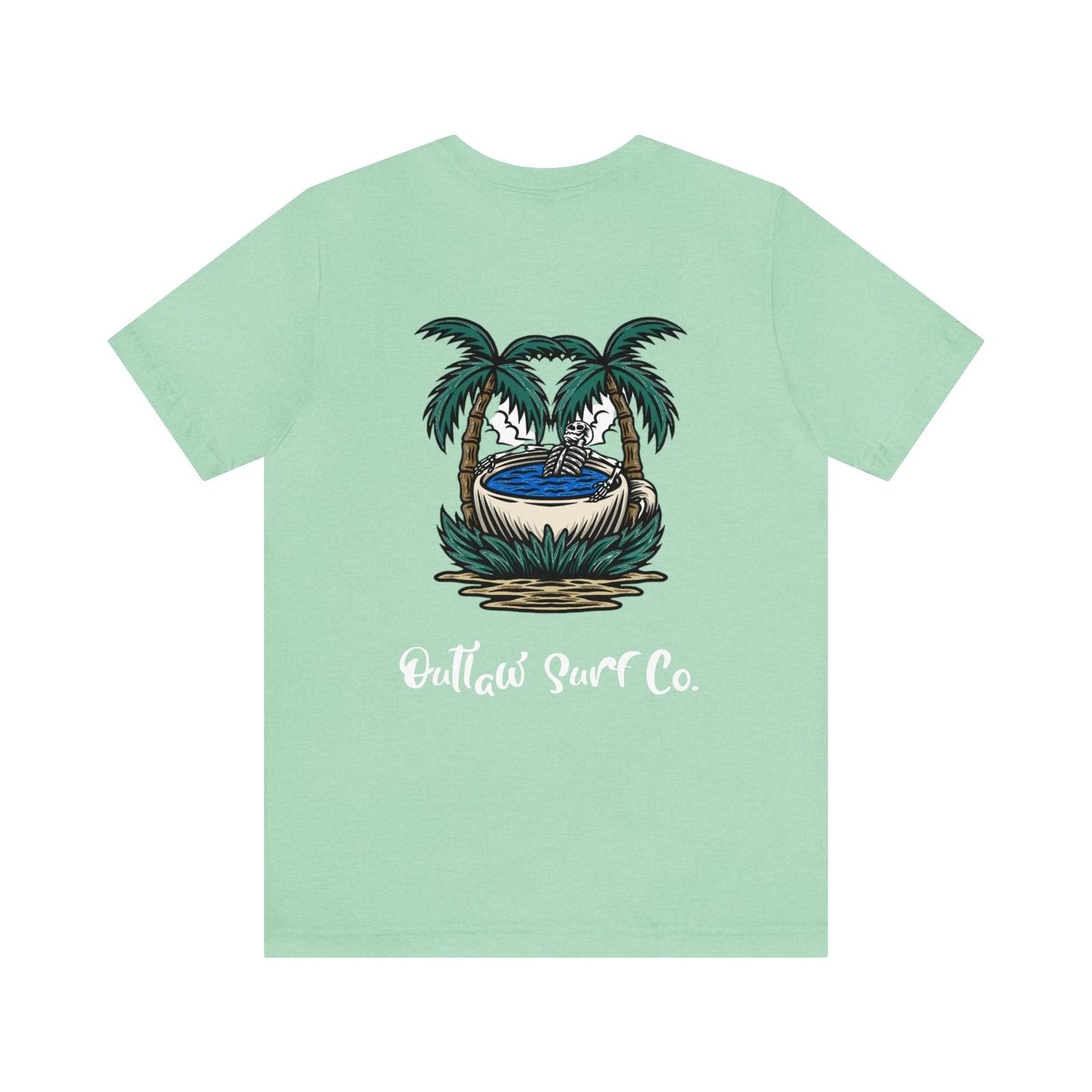 Outlaw Surf Skeleton Hot Tub T-Shirt M