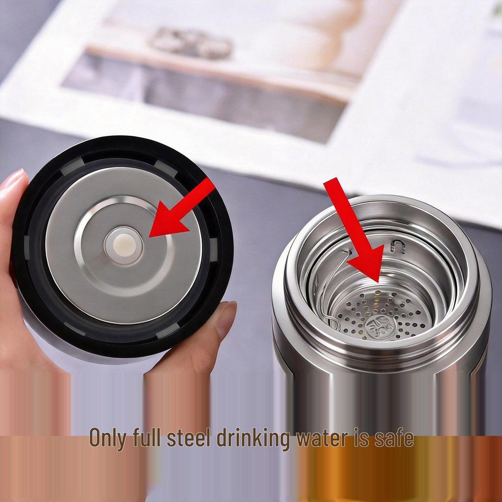 2026 Quick-Open High-Temp Resistant Glass Tea Infuser Cup with Large Capacity and Steel Lid