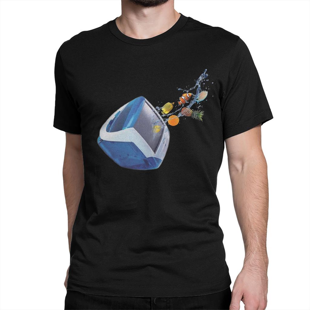 Vintage eMachines Frutiger Aero T-Shirt Herren Damen Rundhals 100% Baumwolle T-Shirt Niedliches Kurzarm T-Shirt Original Kleidung