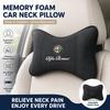 1Pcs Car Neck Pillow Suede Car Seat Headrest Accessories For 156 159 147 4C 8C 166 Giulia Giulietta Mito Stelvio