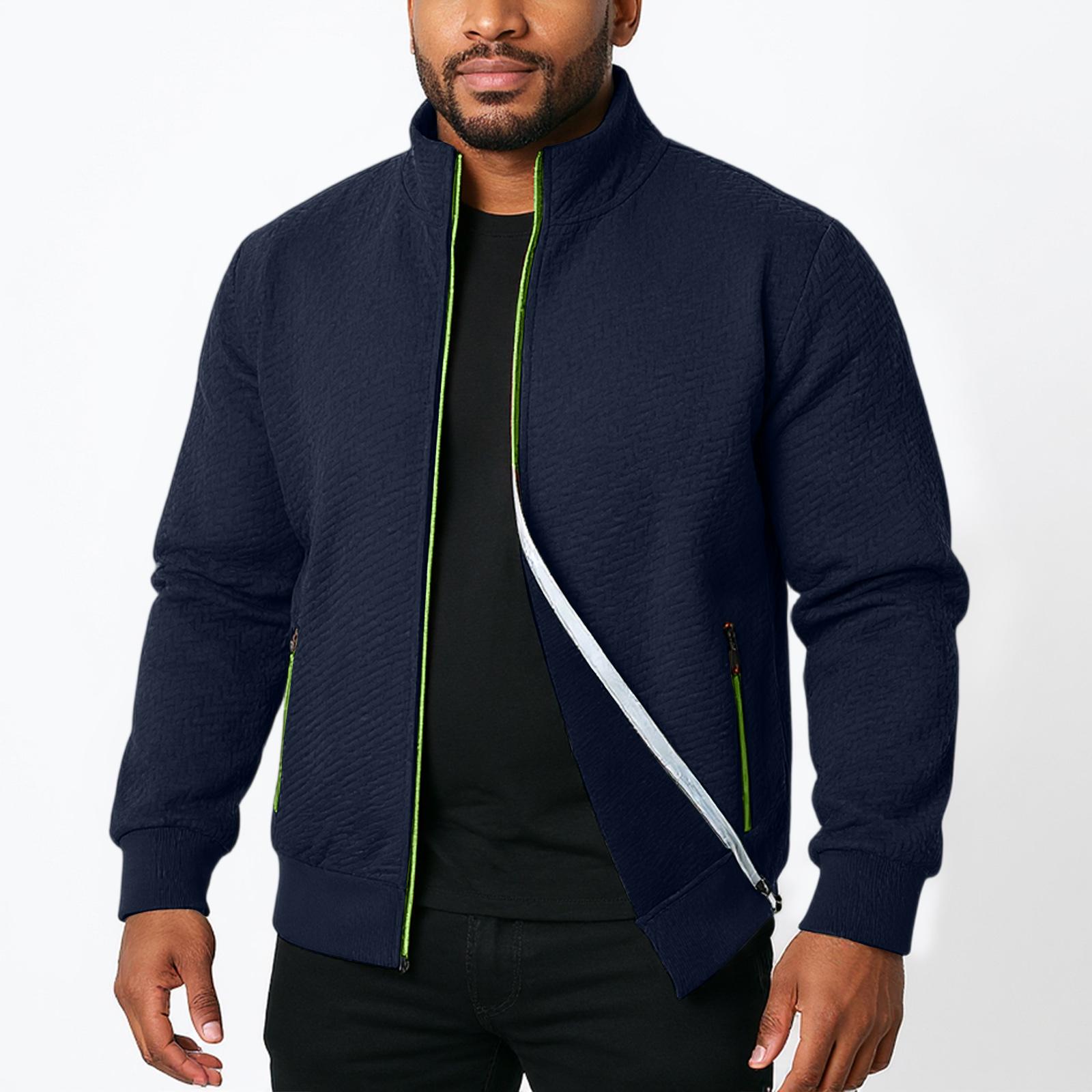 

Мужская спортивная и повседневная куртка свободного кроя XL тёмно-синий