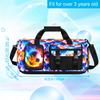 Borsa Duffel per Ragazzi - Borsa Sportiva Leggera Pieghevole con Scomparto per Scarpe, Adatta per Allenamento, Viaggio, Fantasia Calcio